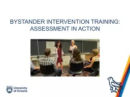 Bystander Intervention Training: