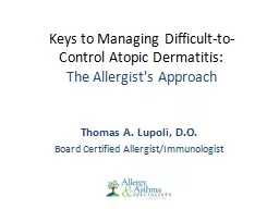 Keys to Managing Difficult-to-Control Atopic Dermatitis: