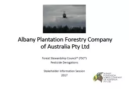 Albany Plantation Forestry Company of Australia Pty Ltd