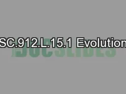 SC.912.L.15.1 Evolution