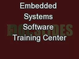 Embedded Systems Software Training Center