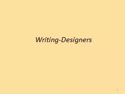 Writing-Designers