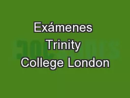 Exámenes Trinity College London