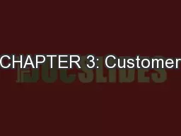 CHAPTER 3: Customer