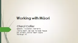 Working with Māori