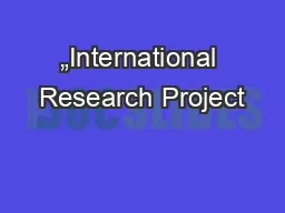 „International Research Project