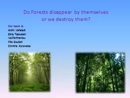 Do Forests disappear