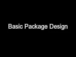 Basic Package Design
