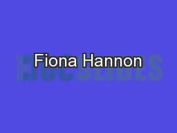 Fiona Hannon