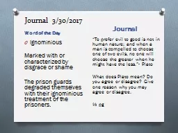 Journal 3/30/2017