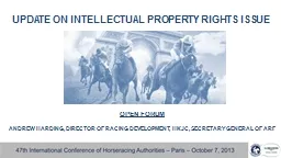 UPDATE ON INTELLECTUAL PROPERTY RIGHTS ISSUE