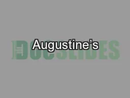 Augustine’s