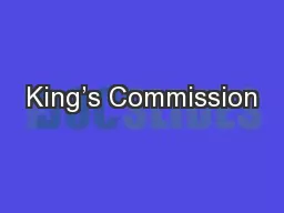 King’s Commission