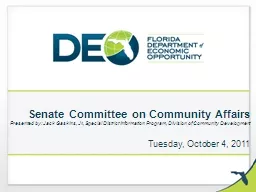 Senate Committee on Community Affairs