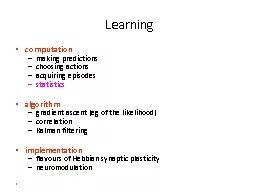 1 Learning