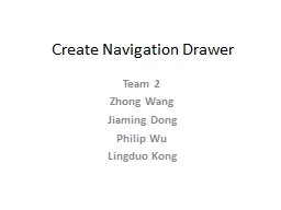 Create Navigation Drawer