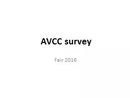 AVCC survey