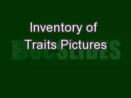 Inventory of Traits Pictures