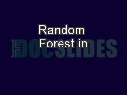 Random Forest in