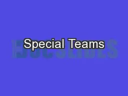 Special Teams
