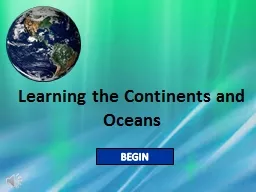 Learning the Continents and Oceans