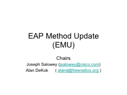 EAP Method Update