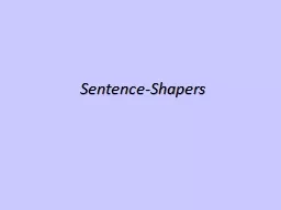 Sentence-Shapers
