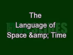 The Language of Space & Time