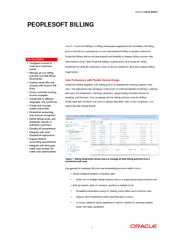 ORACLE DATA SHEET PEOPLESOFT BILLING x Configure invoi