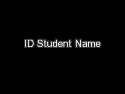 ID Student Name