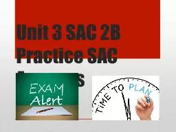 Unit 3 SAC 2B Practice SAC Answers