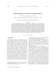 Differential Diffusion in Breaking Kelvin Helmholtz Billows