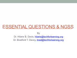 Essential Questions	& NGSS