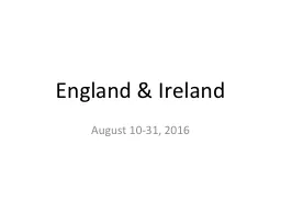 England & Ireland