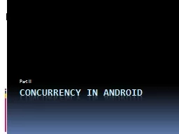 Concurrency in Android