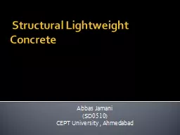 Structural Lightweight Concrete