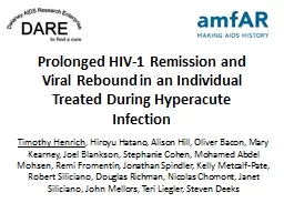 Prolonged HIV-1 Remission and Viral Rebound in an Individua