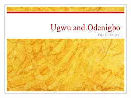 Ugwu and Odenigbo