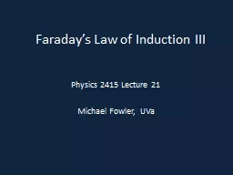 Faraday’s Law of Induction III