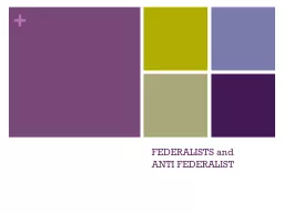 FEDERALISTS and