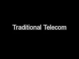 Traditional Telecom