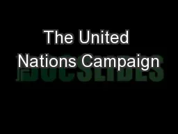 The United Nations Campaign
