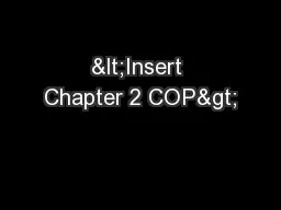 <Insert Chapter 2 COP>
