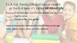 F.L.A.S.H. Family Life and Sexual Health