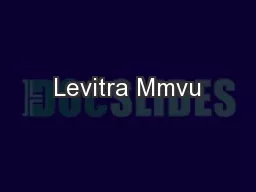 Levitra Mmvu