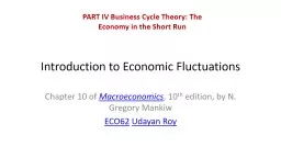 Introduction to Economic Fluctuations