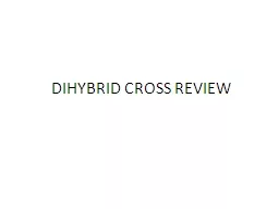 DIHYBRID CROSS REVIEW