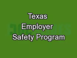 Texas Employer Safety Program