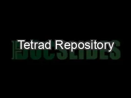 Tetrad Repository