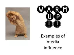 Examples of media influence